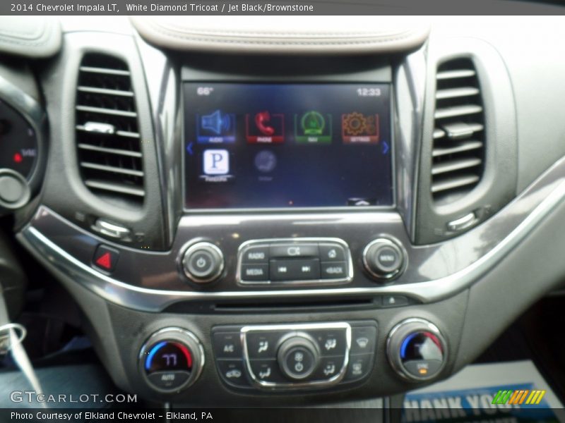 White Diamond Tricoat / Jet Black/Brownstone 2014 Chevrolet Impala LT
