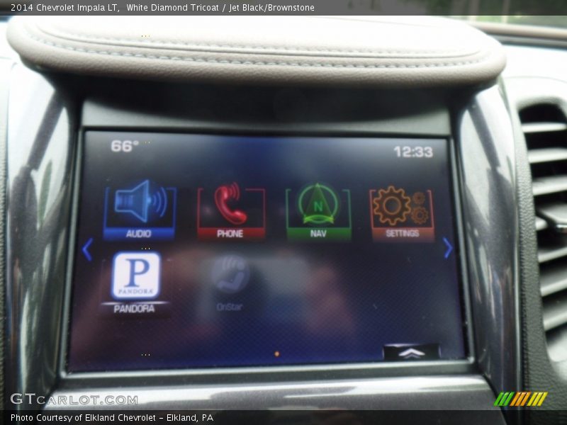White Diamond Tricoat / Jet Black/Brownstone 2014 Chevrolet Impala LT