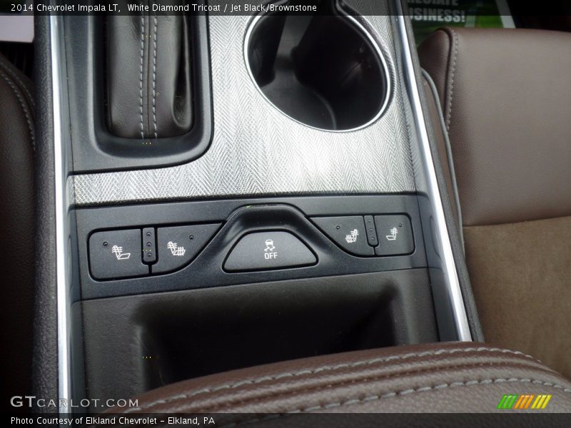 White Diamond Tricoat / Jet Black/Brownstone 2014 Chevrolet Impala LT