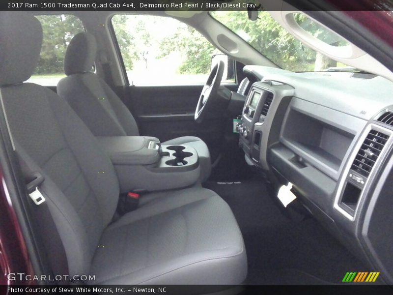 Delmonico Red Pearl / Black/Diesel Gray 2017 Ram 1500 Tradesman Quad Cab 4x4