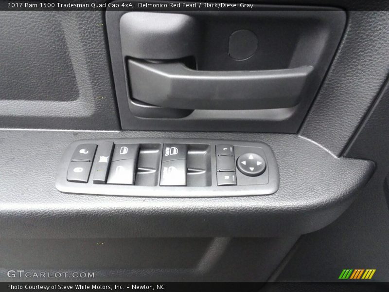 Delmonico Red Pearl / Black/Diesel Gray 2017 Ram 1500 Tradesman Quad Cab 4x4