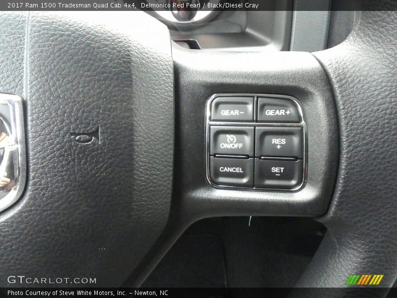 Delmonico Red Pearl / Black/Diesel Gray 2017 Ram 1500 Tradesman Quad Cab 4x4