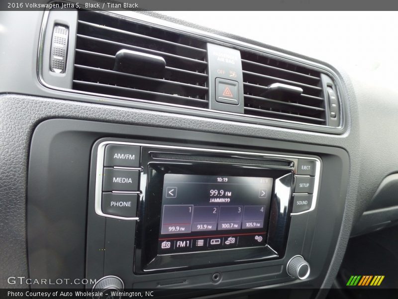 Black / Titan Black 2016 Volkswagen Jetta S