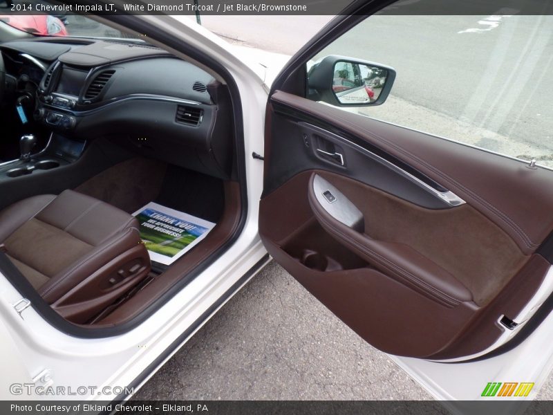 White Diamond Tricoat / Jet Black/Brownstone 2014 Chevrolet Impala LT