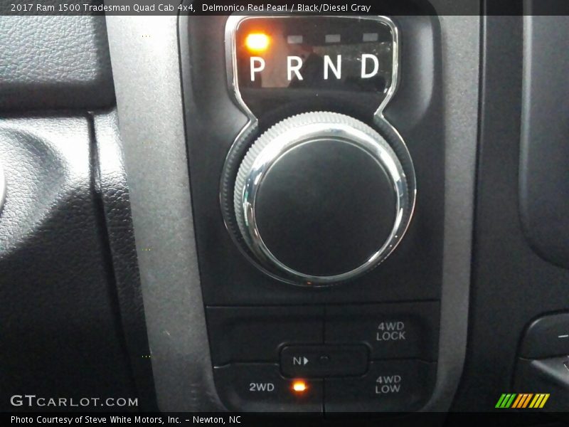 Delmonico Red Pearl / Black/Diesel Gray 2017 Ram 1500 Tradesman Quad Cab 4x4