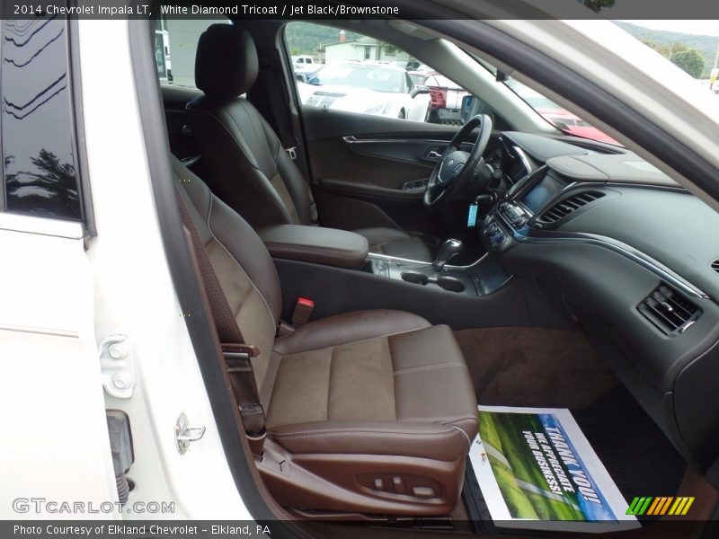 White Diamond Tricoat / Jet Black/Brownstone 2014 Chevrolet Impala LT