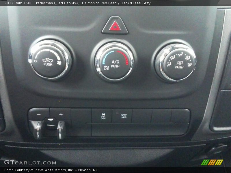 Delmonico Red Pearl / Black/Diesel Gray 2017 Ram 1500 Tradesman Quad Cab 4x4