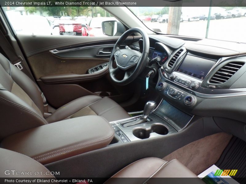 White Diamond Tricoat / Jet Black/Brownstone 2014 Chevrolet Impala LT