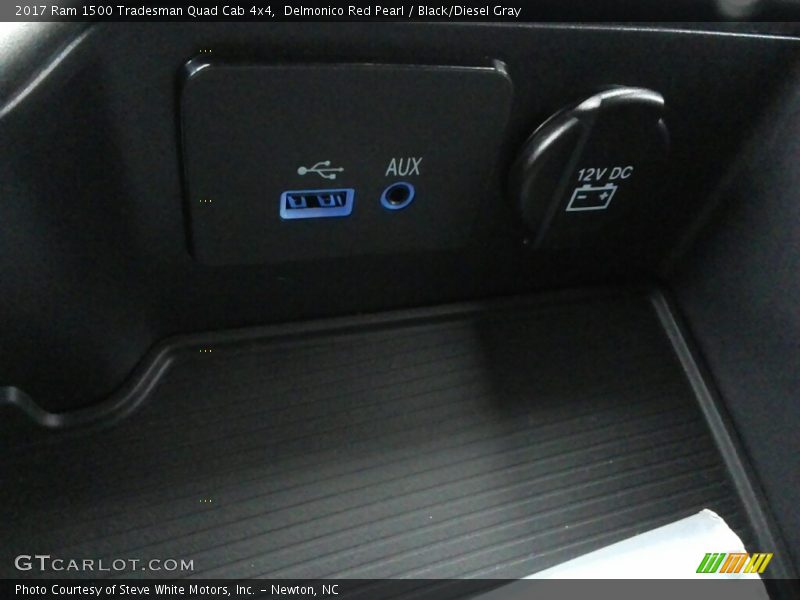 Delmonico Red Pearl / Black/Diesel Gray 2017 Ram 1500 Tradesman Quad Cab 4x4