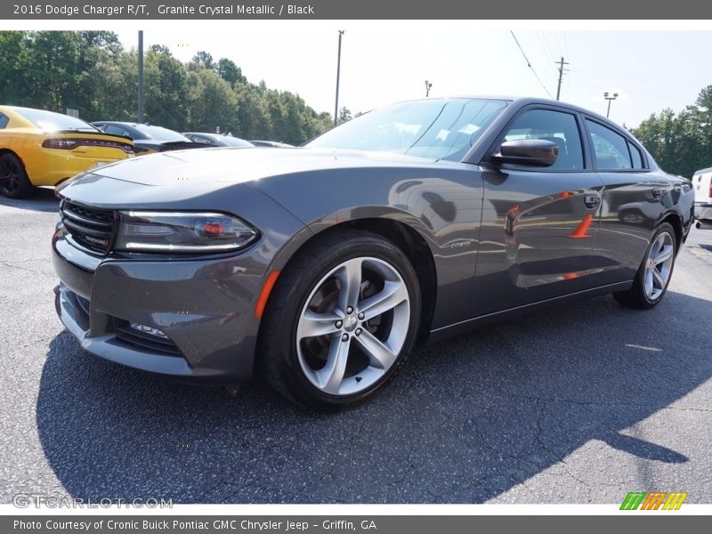 Granite Crystal Metallic / Black 2016 Dodge Charger R/T
