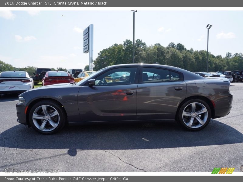Granite Crystal Metallic / Black 2016 Dodge Charger R/T