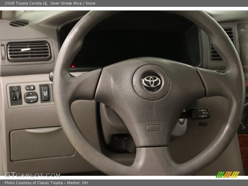 Silver Streak Mica / Stone 2008 Toyota Corolla LE