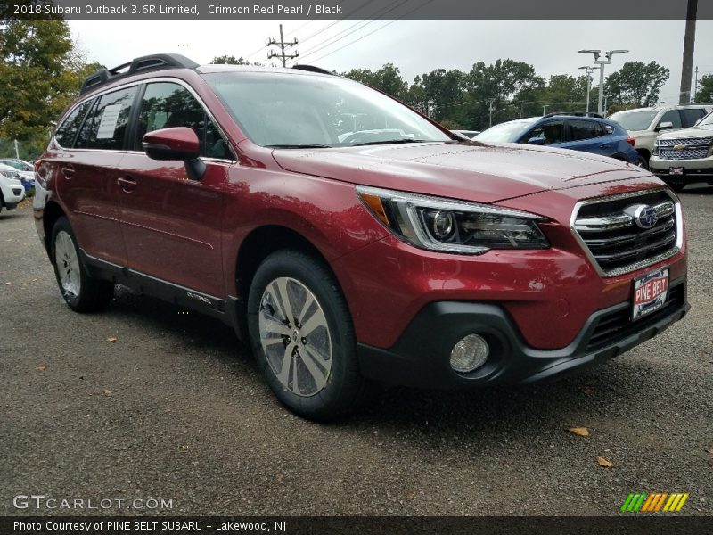 Crimson Red Pearl / Black 2018 Subaru Outback 3.6R Limited