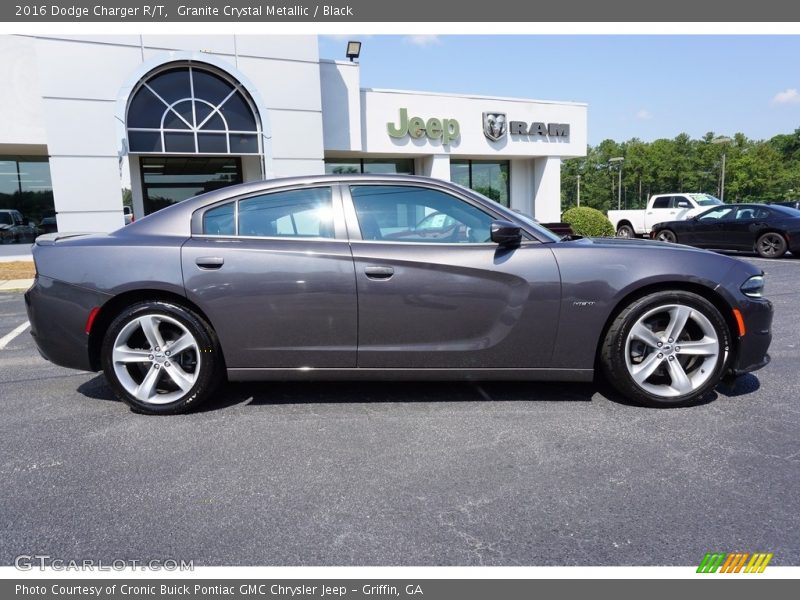 Granite Crystal Metallic / Black 2016 Dodge Charger R/T