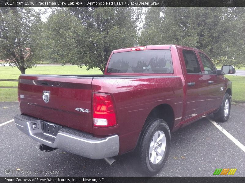 Delmonico Red Pearl / Black/Diesel Gray 2017 Ram 1500 Tradesman Crew Cab 4x4