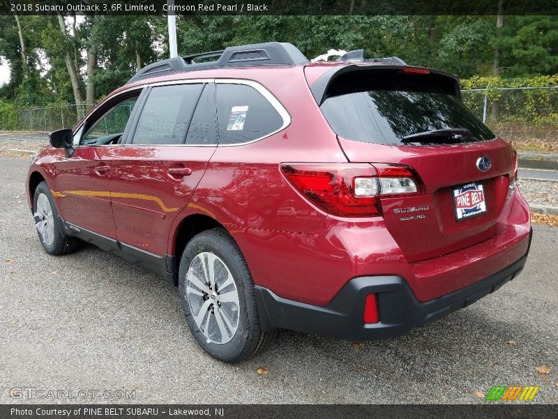 Crimson Red Pearl / Black 2018 Subaru Outback 3.6R Limited