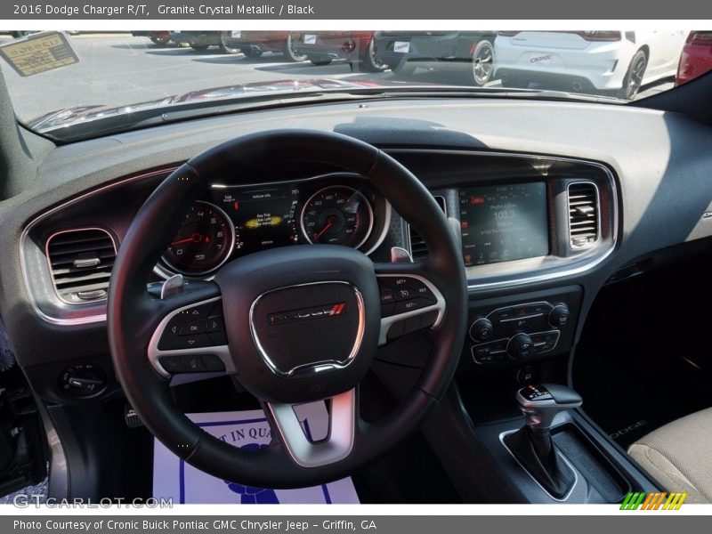 Granite Crystal Metallic / Black 2016 Dodge Charger R/T