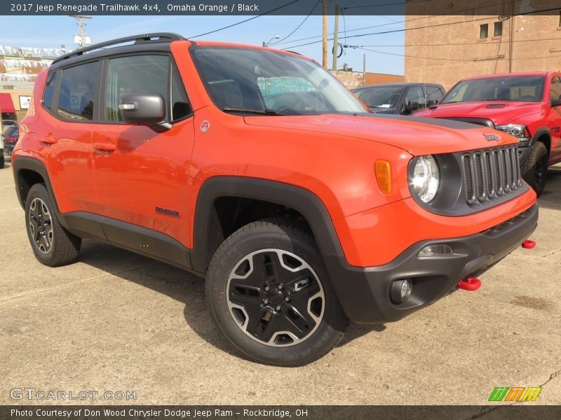 Omaha Orange / Black 2017 Jeep Renegade Trailhawk 4x4