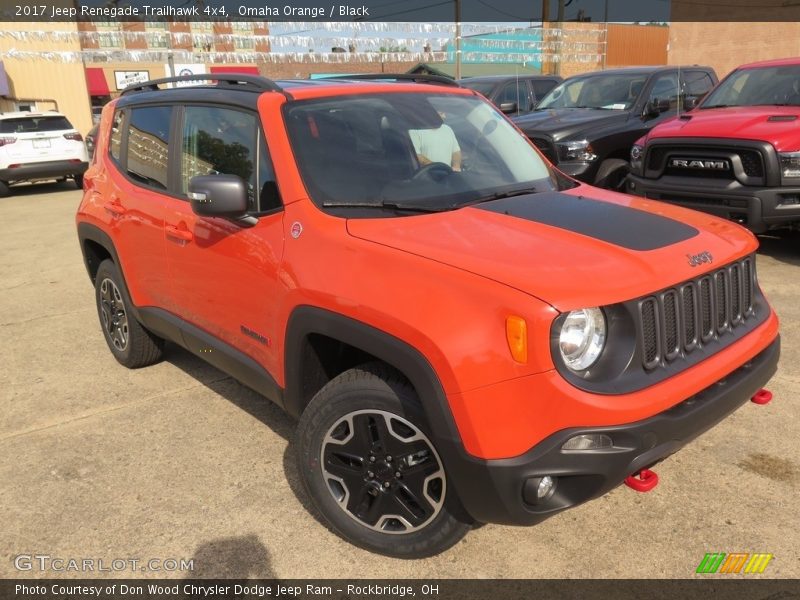 Omaha Orange / Black 2017 Jeep Renegade Trailhawk 4x4