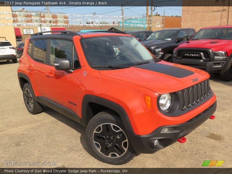 Omaha Orange / Black 2017 Jeep Renegade Trailhawk 4x4