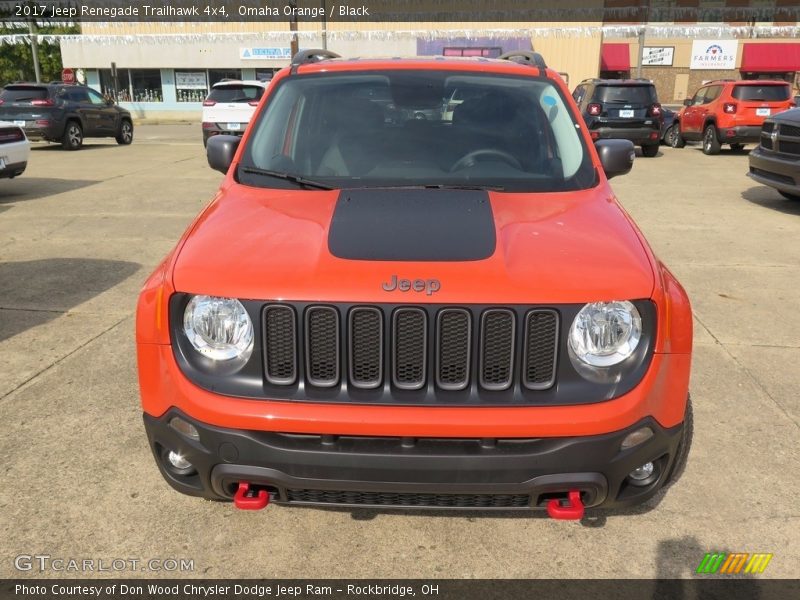 Omaha Orange / Black 2017 Jeep Renegade Trailhawk 4x4