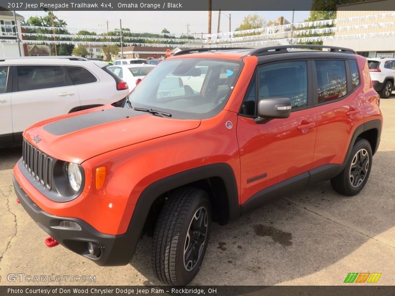Omaha Orange / Black 2017 Jeep Renegade Trailhawk 4x4