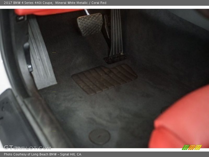 Mineral White Metallic / Coral Red 2017 BMW 4 Series 440i Coupe
