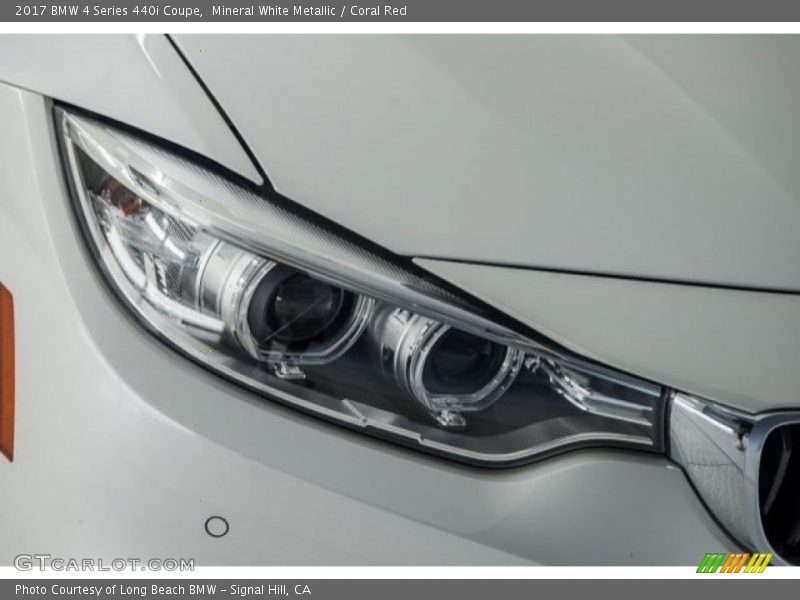 Mineral White Metallic / Coral Red 2017 BMW 4 Series 440i Coupe