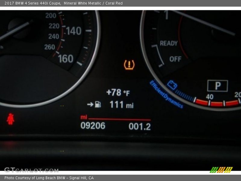 Mineral White Metallic / Coral Red 2017 BMW 4 Series 440i Coupe