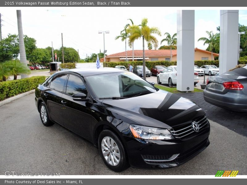 Black / Titan Black 2015 Volkswagen Passat Wolfsburg Edition Sedan