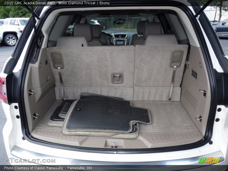 White Diamond Tricoat / Ebony 2015 GMC Acadia Denali AWD