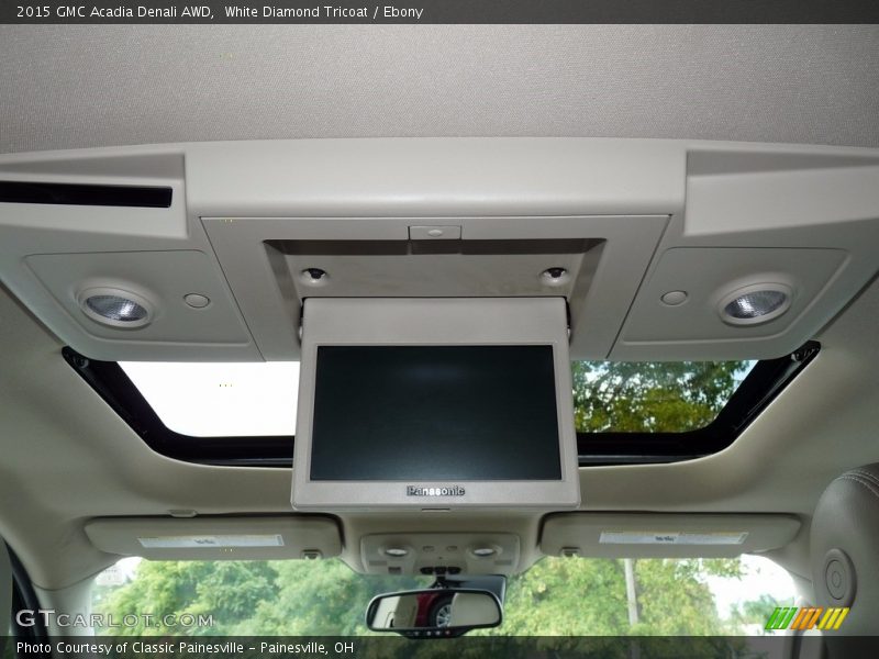 White Diamond Tricoat / Ebony 2015 GMC Acadia Denali AWD