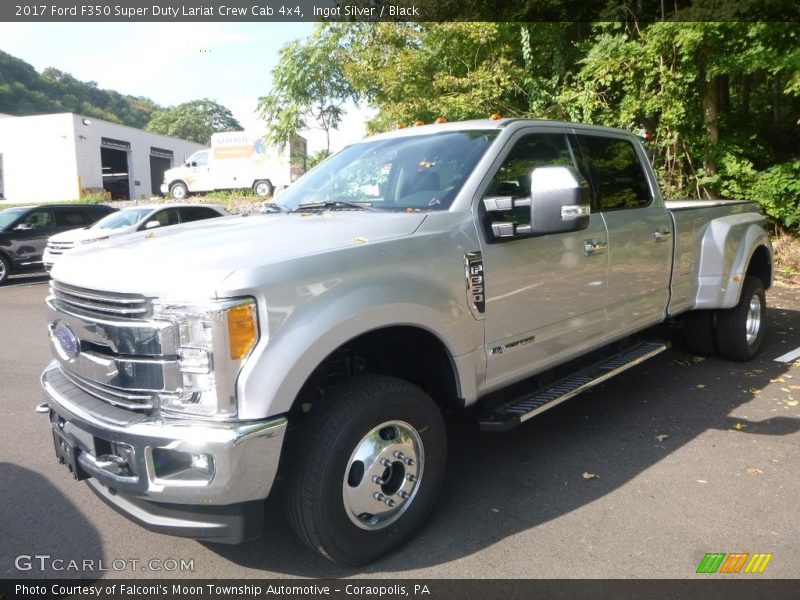 Ingot Silver / Black 2017 Ford F350 Super Duty Lariat Crew Cab 4x4