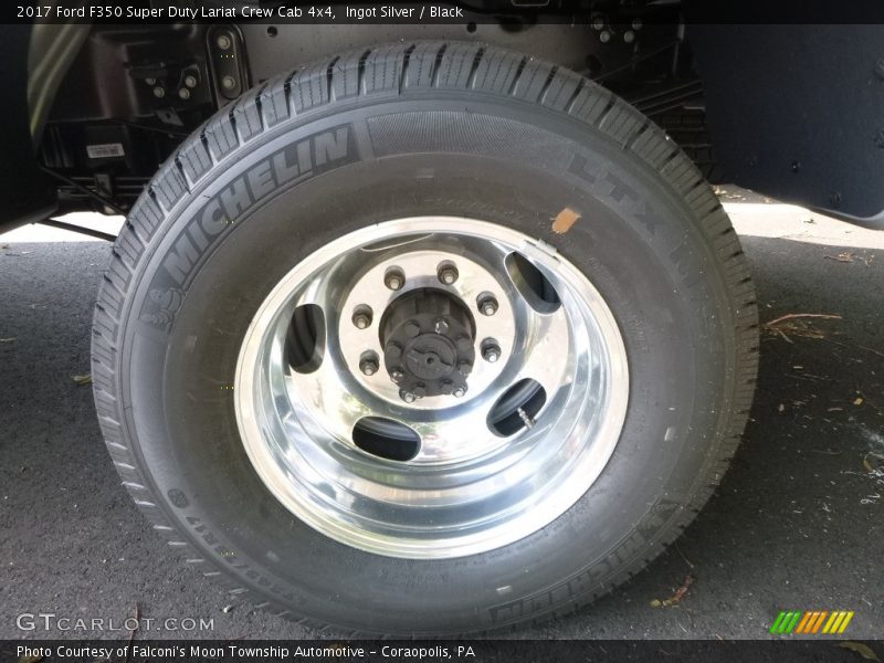 Ingot Silver / Black 2017 Ford F350 Super Duty Lariat Crew Cab 4x4