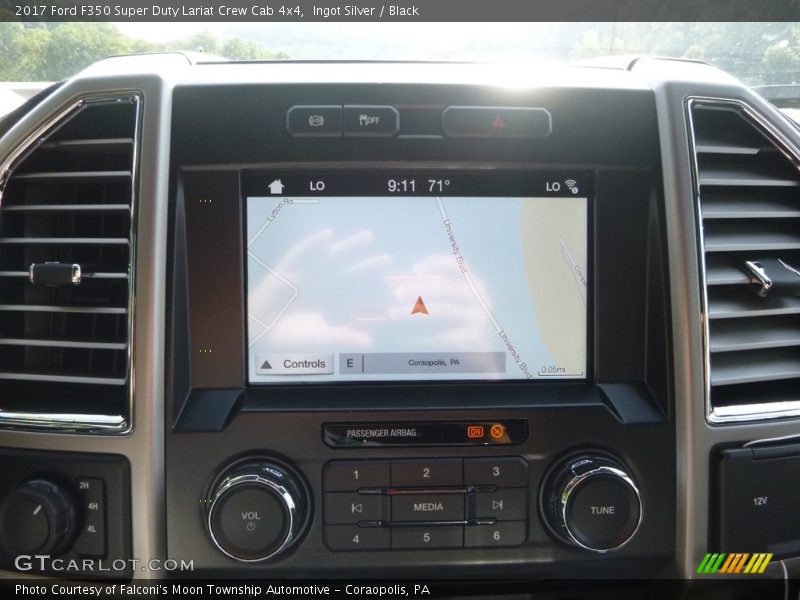 Ingot Silver / Black 2017 Ford F350 Super Duty Lariat Crew Cab 4x4