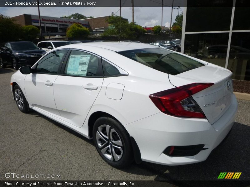 Taffeta White / Ivory 2017 Honda Civic LX Sedan