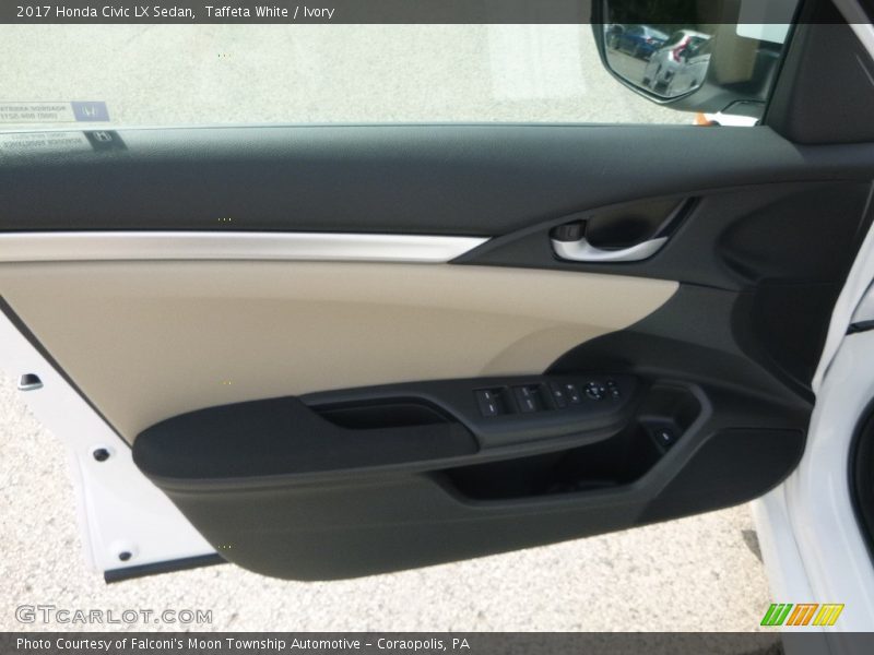 Taffeta White / Ivory 2017 Honda Civic LX Sedan
