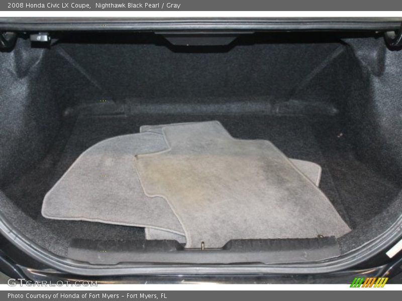 Nighthawk Black Pearl / Gray 2008 Honda Civic LX Coupe