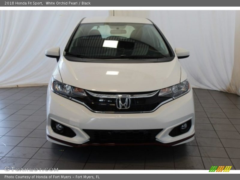 White Orchid Pearl / Black 2018 Honda Fit Sport