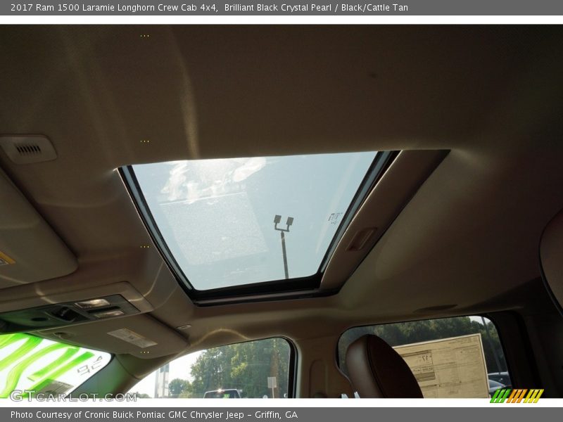 Brilliant Black Crystal Pearl / Black/Cattle Tan 2017 Ram 1500 Laramie Longhorn Crew Cab 4x4