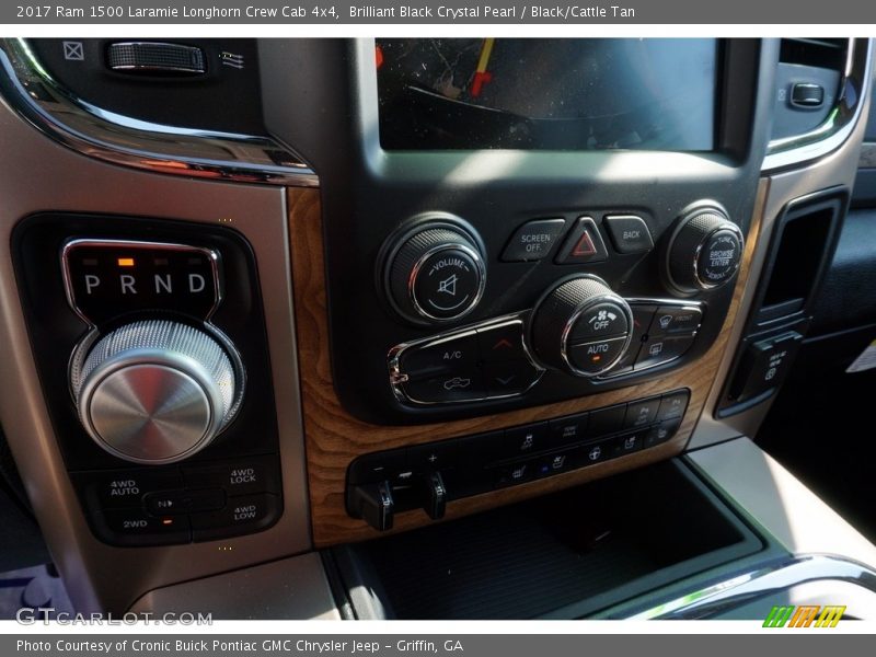 Brilliant Black Crystal Pearl / Black/Cattle Tan 2017 Ram 1500 Laramie Longhorn Crew Cab 4x4