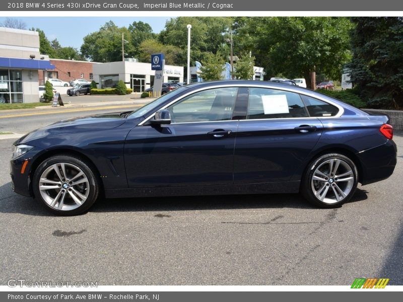 Imperial Blue Metallic / Cognac 2018 BMW 4 Series 430i xDrive Gran Coupe