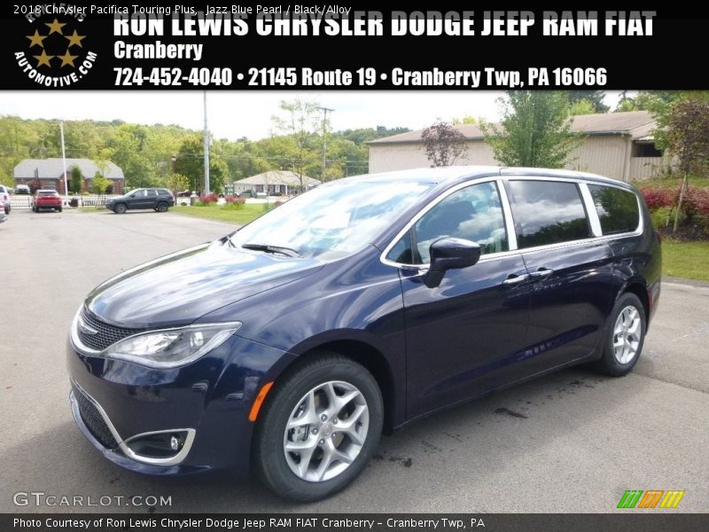 Jazz Blue Pearl / Black/Alloy 2018 Chrysler Pacifica Touring Plus
