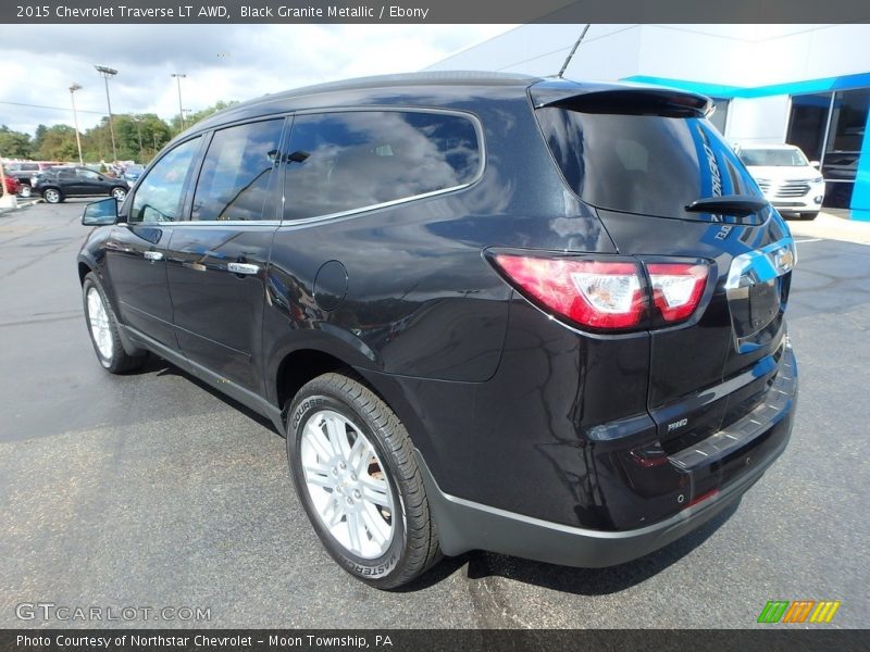 Black Granite Metallic / Ebony 2015 Chevrolet Traverse LT AWD