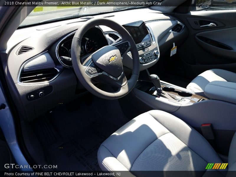 Arctic Blue Metallic / Dark Atmosphere/­Medium Ash Gray 2018 Chevrolet Malibu Premier