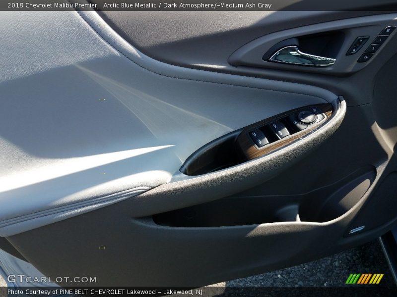 Arctic Blue Metallic / Dark Atmosphere/­Medium Ash Gray 2018 Chevrolet Malibu Premier