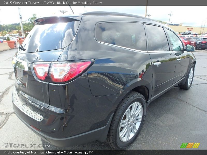 Black Granite Metallic / Ebony 2015 Chevrolet Traverse LT AWD