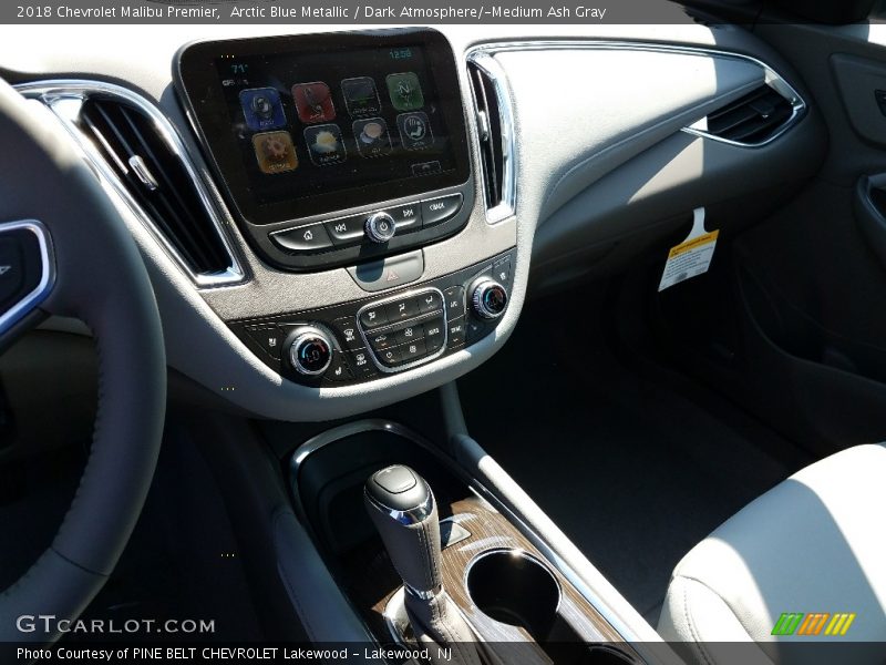 Arctic Blue Metallic / Dark Atmosphere/­Medium Ash Gray 2018 Chevrolet Malibu Premier