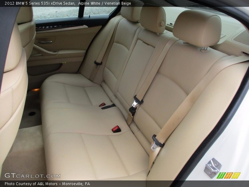 Alpine White / Venetian Beige 2012 BMW 5 Series 535i xDrive Sedan