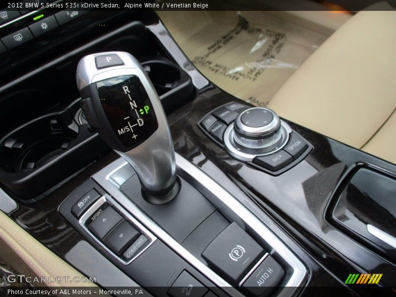 Alpine White / Venetian Beige 2012 BMW 5 Series 535i xDrive Sedan